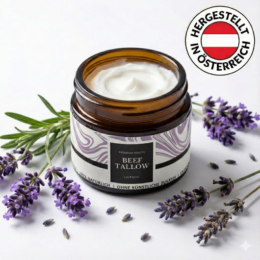 Tallow Creme 50 ml Lavendel im Glastiegel