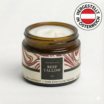Tallow Creme 50 ml Pur ohne Duft im Glastiegel
