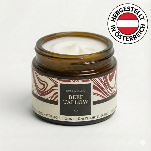 Tallow Creme 50 ml Pur ohne Duft im Glastiegel