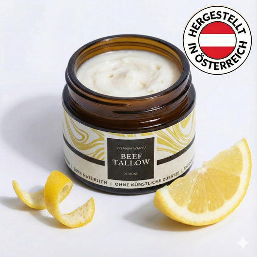 Tallow Creme 50 ml Zitrone im Glastiegel